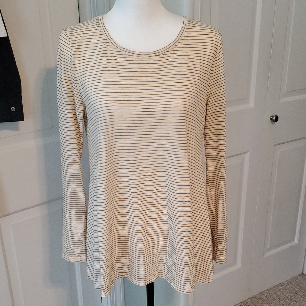 Flowy Striped Swing Top